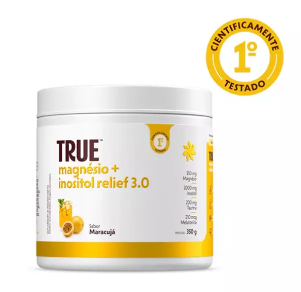 True Magnésio + Inositol Relief 3.0 Maracujá 350 g