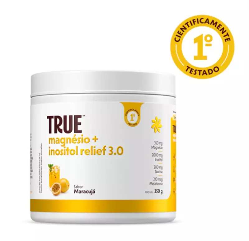 True Magnésio + Inositol Relief 3.0 Maracujá 350 g